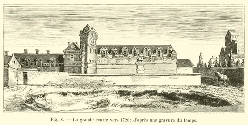 The Great Stable circa 1720; after an Engraving of the Time