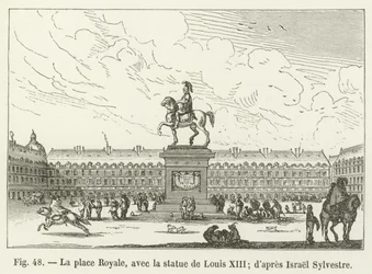 Place Royale, with the Statue of Louis XIII; after Israel Sylvestre