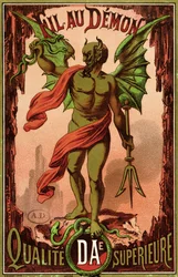 Label for Fil au Demon brand of sewing thread