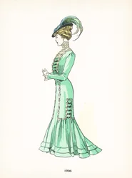 Ladies fashion, 1906