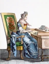 Lady at Writing Desk