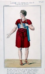Lafon in the role of Horace in the tragedy of Horaces by Corneille (1640)