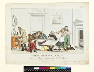 The English After-Dinner, English Scenes drawn in London by a French Prisoner of War