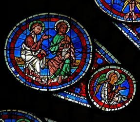 Last Judgement: Two Apostles and an Angel