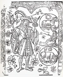 Le Corneur Calls Women to the Dance, Holding Branches