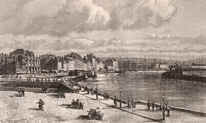 Le Havre - Normandie - engraving in 