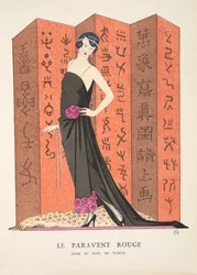 The Red Screen, from a Collection of Fashion Plates