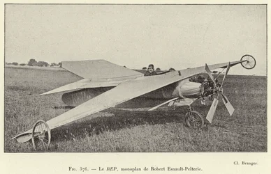 The REP, Monoplane by Robert Esnault-Pelterie (engraving)