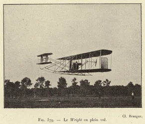 The Wright in Full Flight (engraving)