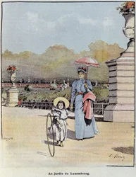 The Luxembourg Garden - in “The Little Frenchman illustrated” of 21/07/1900