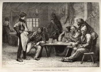The interior of a woodcutter