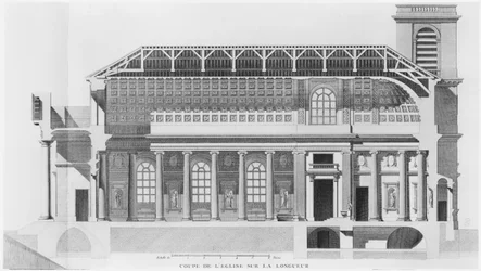 Longitudinal cross-section of the church Saint-Philippe-du-Roule, Paris