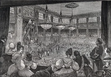 Louis-Philippe I is sworn in as king before the Chamber of Deputies, 9th August 1830 - Revolution of 1830: 