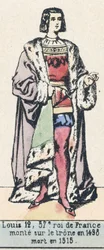 Louis XII, 57th King of France, ascended the throne in 1498, died in 1515