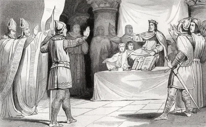 Louis I (778-840) the Pious at Court, from 