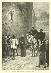 Louis XI and Burgesses Waiting for News