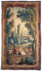 Louis XV Aubusson pastoral tapestry