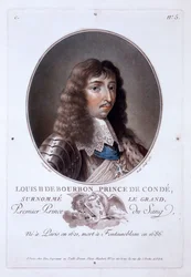 Louis de Bourbon, Prince de Condé, from Portraits des grands hommes, femmes illustres, et sujets memorables de France