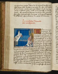 MS Hunter 252 020v Page from Cent Nouvelles Nouvelles, c.1461-62