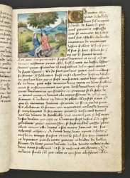 MS Hunter 252 026r Page from Cent Nouvelles Nouvelles, c.1461-62