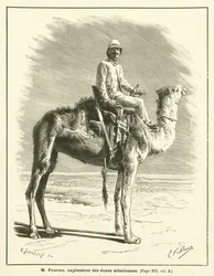 M Foureau, Explorer of the Saharan Dunes (engraving)