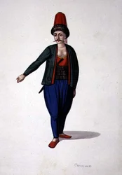 Man with a dagger, Ottoman period, third quarter of 18th century