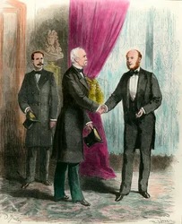 Marechal Mac Mahon Visiting the New President of the Republic Jules Grevy After the Presidential Election in 1879