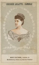 Marie Pavlovna, Duchess of Mecklenburg, Wife of Grand Duke Vladimir