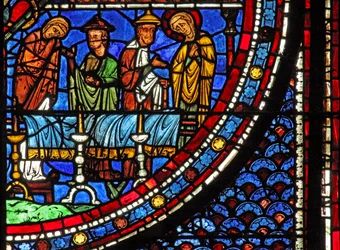 Mary Magdalene Window: Mary at the Death of Lazarus