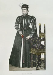 Mary Queen of Scots, copy of a miniature from the Recueil de Gaignieres