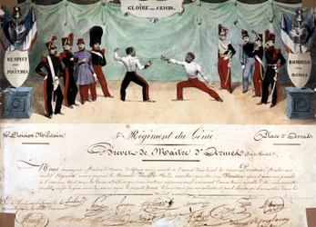 Master of Arms Certificate, 3rd Regiment of Engineering