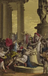 Mattathias slaying a Jew who sacrificed to idols