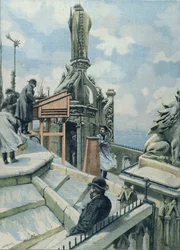 Meteorological Observatory on the Tour St. Jacques, illustration from Le Petit Parisien
