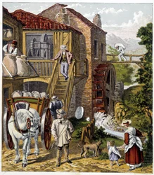 Meunier - in Magazine des petits enfants: les Métiers, ed. Hachette, circa 1900