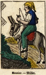 Meunier; Series on Trades, Image of Epinal of the 19th Century