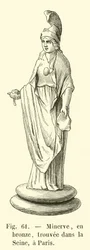 Minerva in Bronze, Found in the Seine, Paris