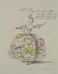 Miss Puvigne as Air, in Zoroastre, a Libretto by Cahusac, Composed by Jean-Philippe Rameau, Facsimile by A. Guillaumot Fils, 1749