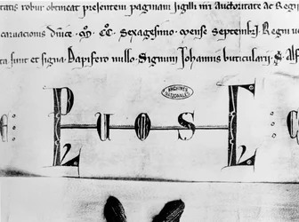 Monogram of Louis IX
