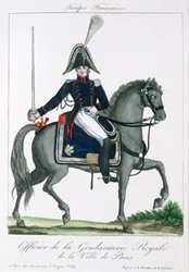 Mounted Officer of the Royal Gendarmerie of Paris, c.1790