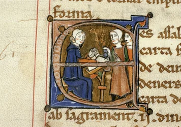 Paying taxes, from Livre Juratiore d