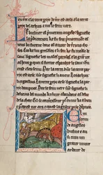 Commentary on the Apocalypse of St John, late 13th century (Ms65 f28r)