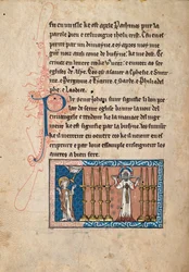 Commentary on the Apocalypse of St John, late 13th century (Ms65 f3v)