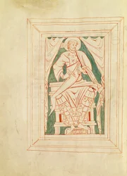 Frontispiece Depicting St. Gregory the Great from a Book of Sermons