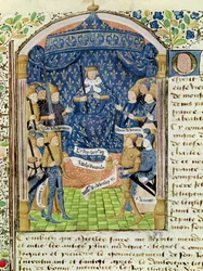 Charles VII (1403-61) Surrounded by his Court and Joan of Arc (1412-31)