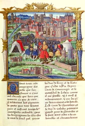 The Arrival of the Count of Charolais and his Army at the Siege of Paris, from the Memoires de Philippe de Comminnes, 1489-98