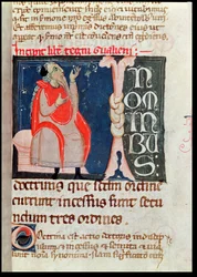 A Scientist, illustration at the beginning of Comments by Aliben Rhodonan on Ars Parva by Galen