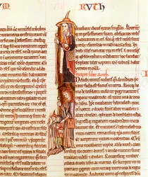 Ruth and Boaz, from a Bible