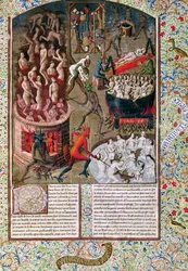 Hell, from the French translation of De Civitate Dei by St. Augustine of Hippo (354-430)