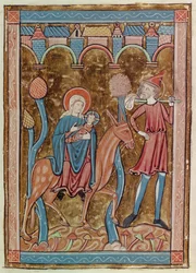 The Flight into Egypt, from Psautier a l