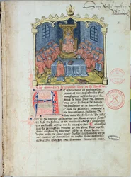 Charles the Bold, Duke of Burgundy and the Knights of the Order of the Golden Fleece, from The History of the Golden Fleece by Guillaume Filastre
